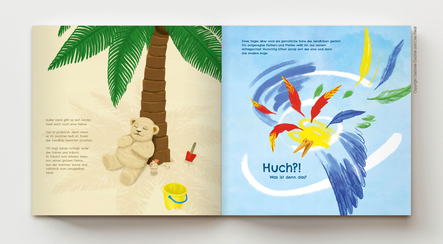 Kinderbuch Sandy – Der kleine Sandbär. Blick ins Buch